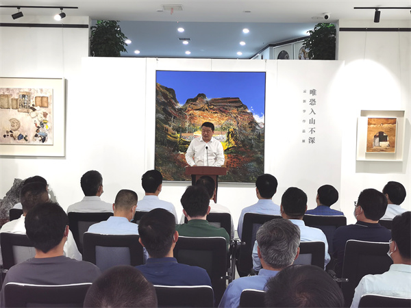 唯恐入山不深孟新宇油画作品展在商丘市恒旭艺术馆开幕