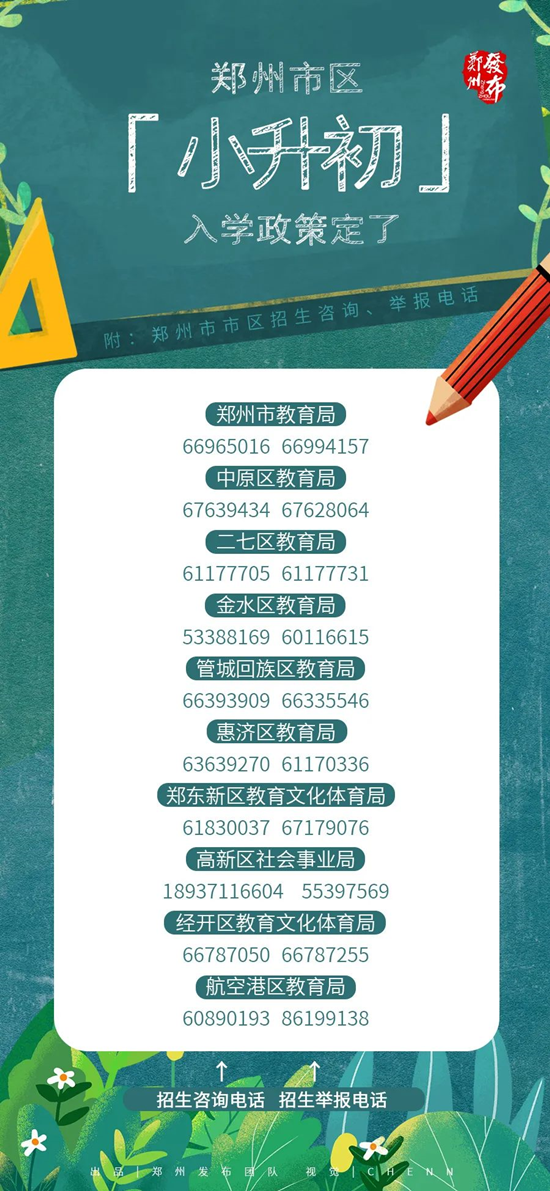 郑州市区“小升初”入学政策公布！报名时间定在6月17日至18日